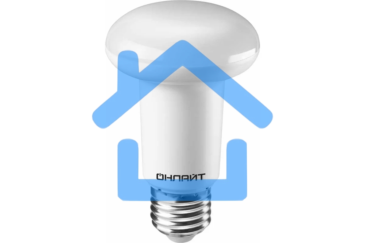 Лампа светодиодная ОНЛАЙТ 61143 OLL-R63-8-230-6.5K-E27