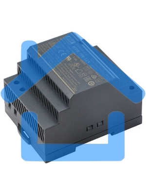 Блок питания AC-DC, 90Вт, вход 85-264 В AC 47-63Гц,120-370В DC, выход 12В,7.5А, рег. выхода 12-13.8В, в кожухе на DIN-рейку