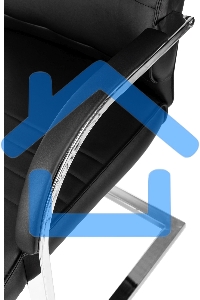 Кресло компьютерное Бюрократ T-8010-LOW-V/BLACK черный, искусственная кожа