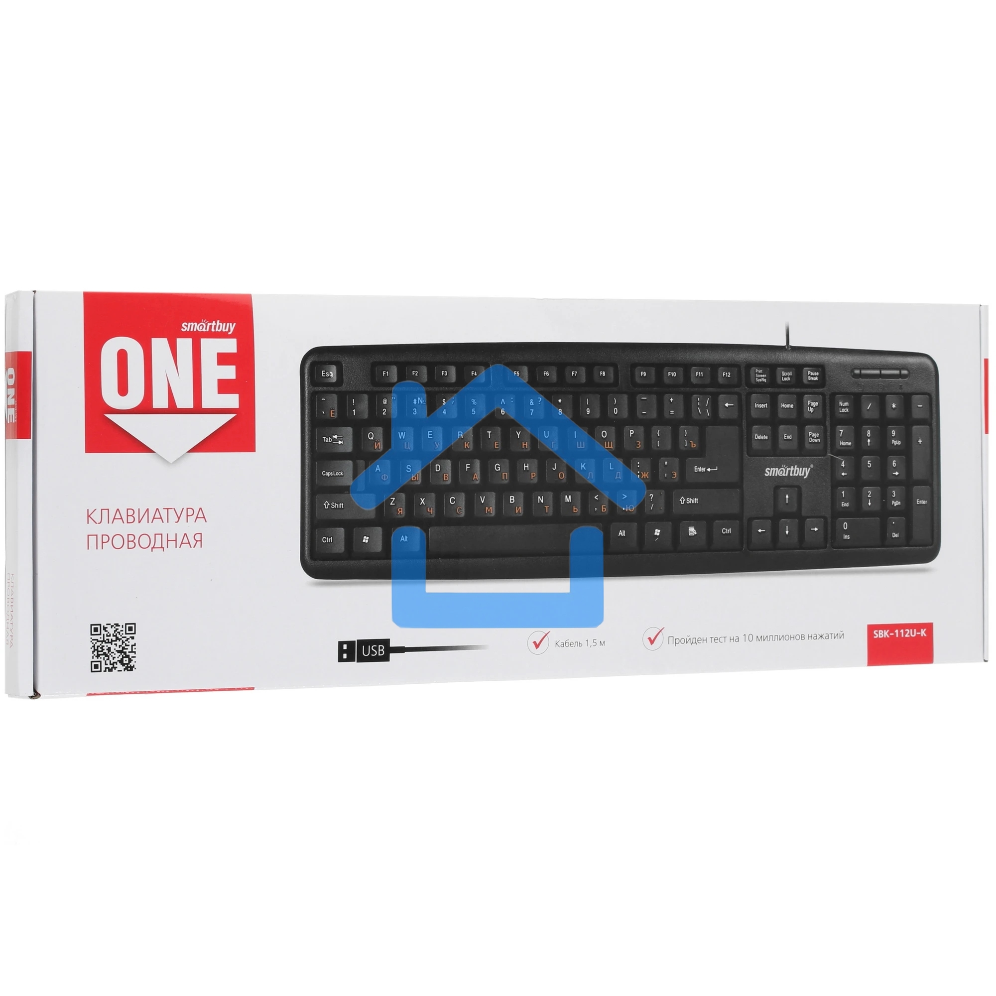 Клавиатура проводная Smartbuy ONE 112 USB черная SBK-112U-K