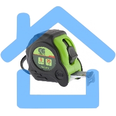 Рулетка Графит, обрезиненный корпус, амортизатор, 5 м х 25 мм Сибртех