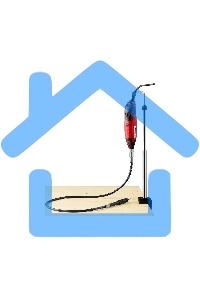 Гравер электрический, ЗУБР ЗГ-160 КН41, 220В, 160 Вт, 3.2 мм, 15000-35000 об/мин, набор насадок, цанг и державок, гибкий вал, штатив, 41 предмет, кейс