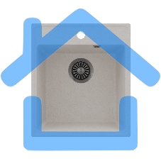 Кухонная мойка Maunfeld Perla 425 MFQS-425W кремовый