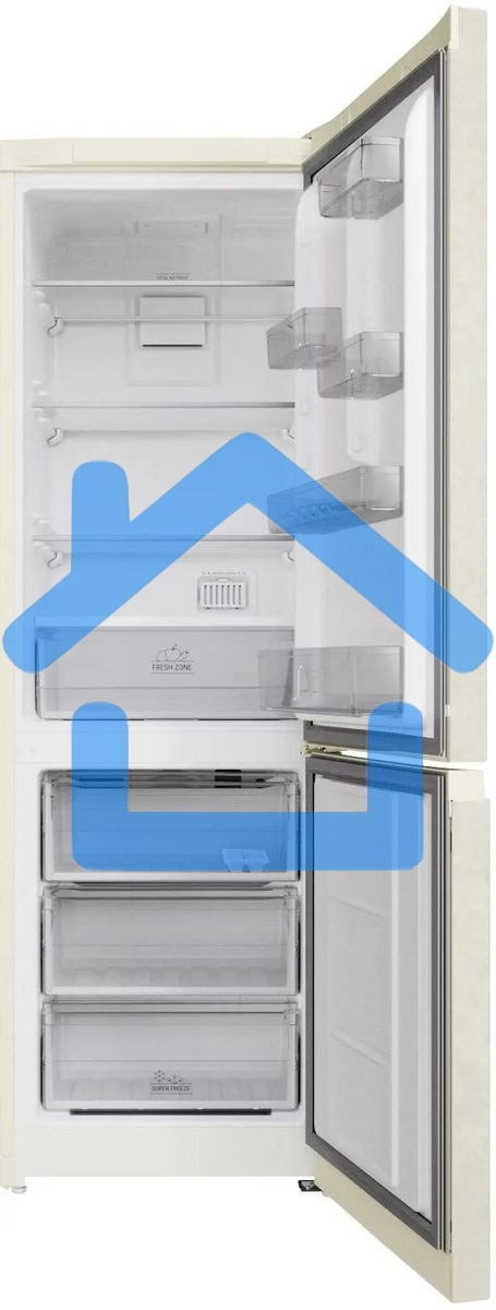 Холодильник Hotpoint HT 5180 AB мраморный двухкамерный 220/78л морозилка снизу, Total No Frost