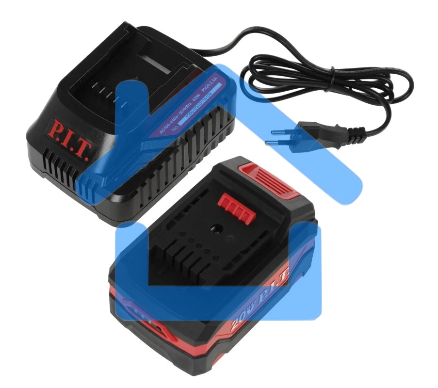 Дрель-шуруповерт P.I.T. PSB20H-13D/3, Аккумуляторная, 20В, Ударная, Кейс