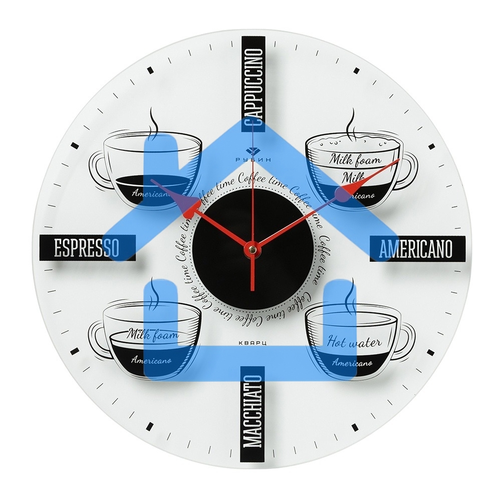 Настенные часы РУБИН 3433-001 Coffee Time
