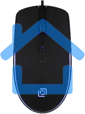 Мышь проводная Oklick 100M черный, 1600 dpi, USB, кнопки - 4