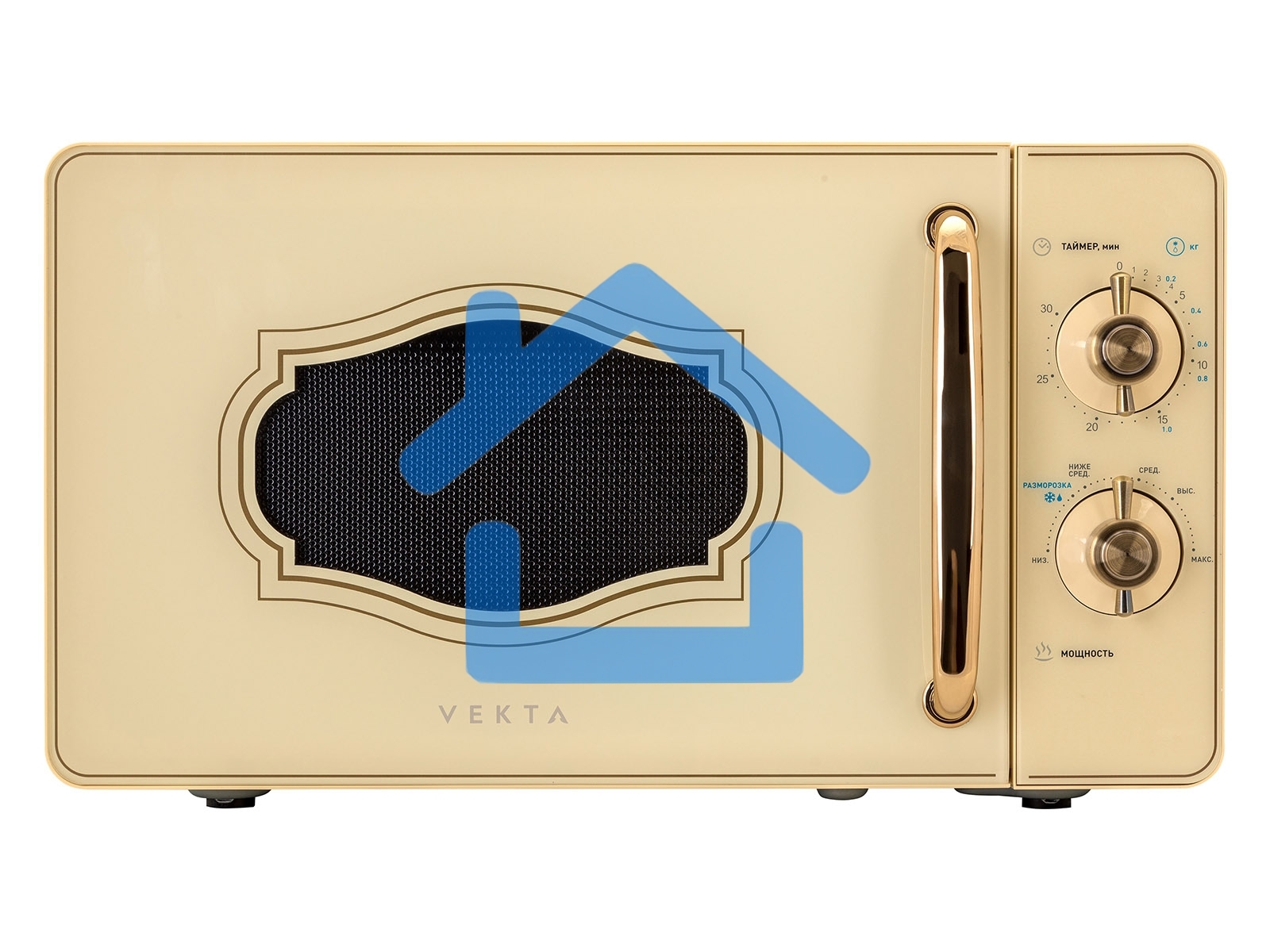 Микроволновая печь VEKTA MS720GRC бежевый 20л 700Вт поворотный механизм