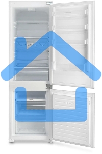 Встраиваемый холодильник Hyundai HBR 1771 2-хкамерн. белый