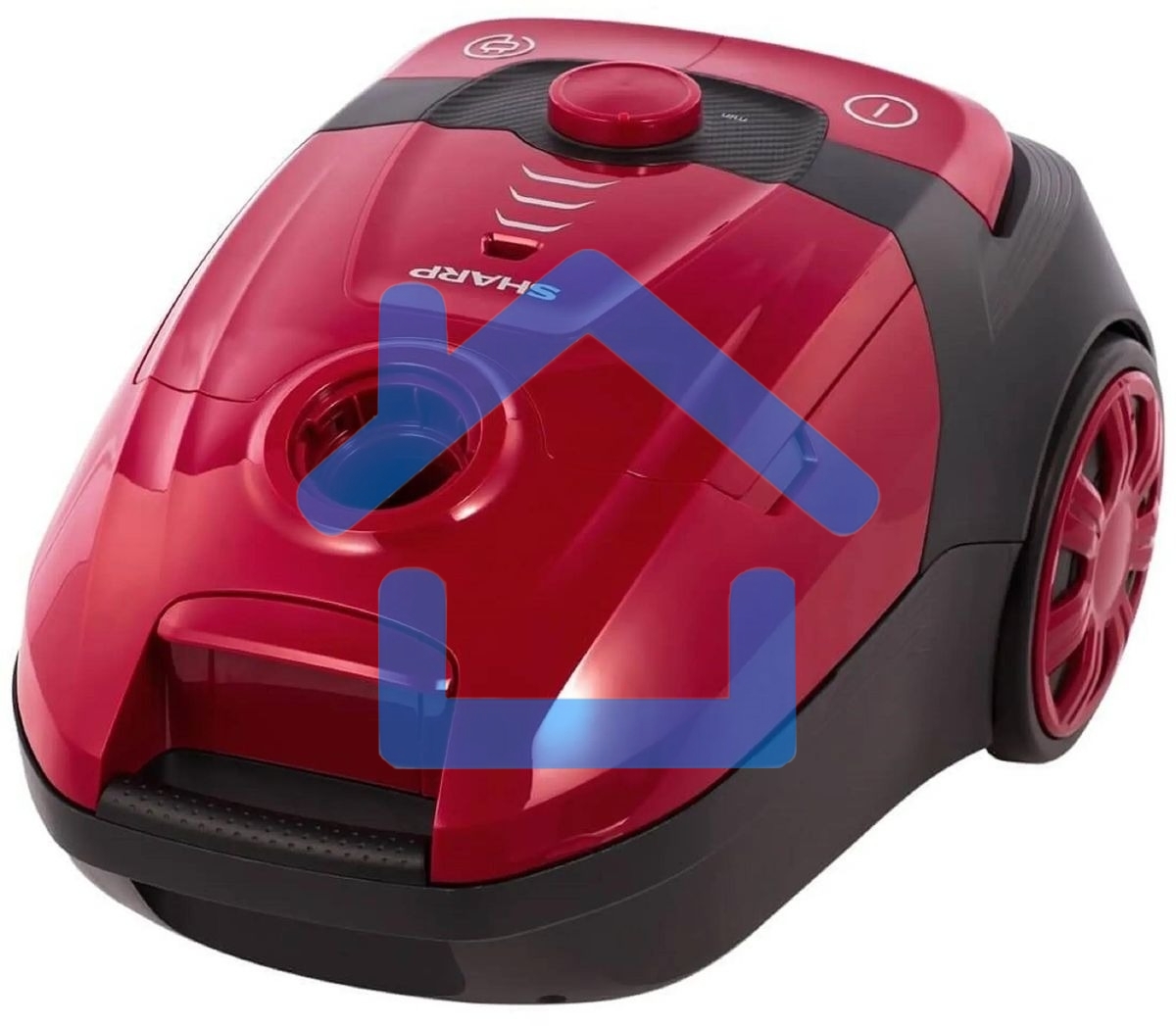 Пылесос Sharp ECKB19RR, красный/черный, 350/1900 Вт, уборка сухая, пылесборник мешок 2.3 л