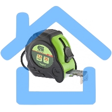 Рулетка Графит, обрезиненный корпус, амортизатор, 7,5 м х 25 мм Сибртех