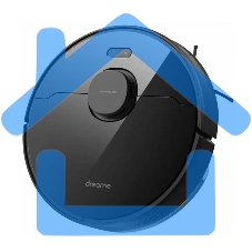 Робот-пылесос Dreame RLD33GA Vacuum and Mop D9 Max черный, 46 Вт, 5200 мА·ч Li-Ion, уборка сухая/влажная, пылесборник контейнер 0.5