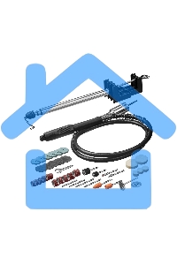 Гравер электрический, ЗУБР ЗГ-160 КН41, 220В, 160 Вт, 3.2 мм, 15000-35000 об/мин, набор насадок, цанг и державок, гибкий вал, штатив, 41 предмет, кейс