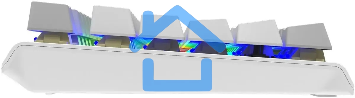 Клавиатура A4Tech Fstyler FS100 Neon проводная, USB, серый/белый