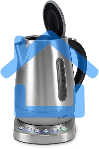 Чайник электрический Hyundai HYK-S7770 1.7л. 2200Вт серебристый/черный корпус: металл
