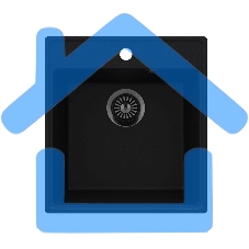 Кухонная мойка Maunfeld Perla 460 MFQS-460B черный