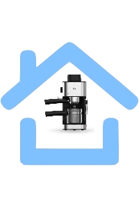 Кофеварка рожковая BQ CM4000 cтальной-черный, исп. кофе - молотый, 0.24 л, 800 Вт, 4 бар