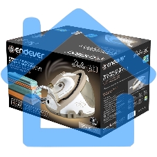 Парогенератор электрический Endever Delta-400, белый/бежевый, мощность 2600 Вт, пост. подача пара 140 г/мин, макс. паровой удар до 400 г/мин