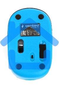 Мышь беспроводная Gembird MUSW-620 синий, 1200 dpi, радиоканал, USB, кнопки - 3