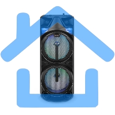 Портативная акустика Blackton Bt PBS2116 черный Мощность RMS 8 Вт