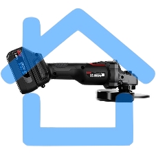 Углошлифовальная машина аккумуляторная Deli DE-JM20-2D4, (2АКБ*4А·ч + ЗУ, 20В, 125мм, М14, 3500/6000/10000об/мин, сумка)