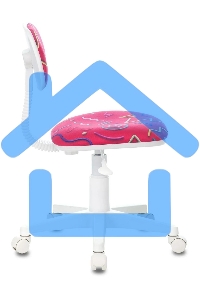 Кресло детское Бюрократ CH-W201NX Sticks 05 малиновый, крестовина пластик, пластик белый