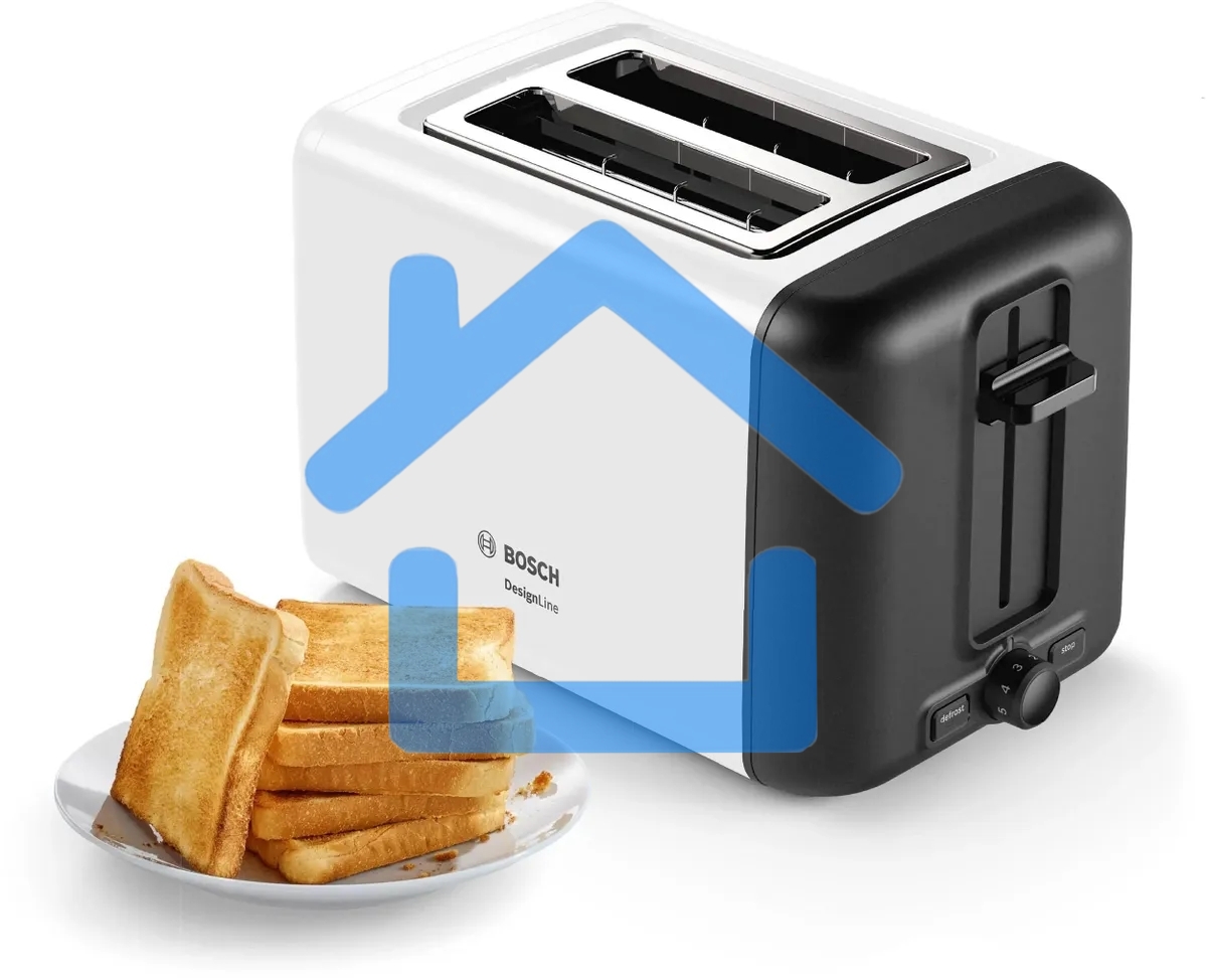 Тостер Bosch TAT3P421 970Вт белый