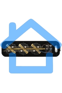 Колодка удлинителя ЭРА KX-3es-B 3 розетки с заземлением с выключателем черная