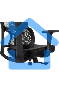 Кресло руководителя Бюрократ MC-711N-H черный, сетка/ткань, с подголов. крестов. пластик