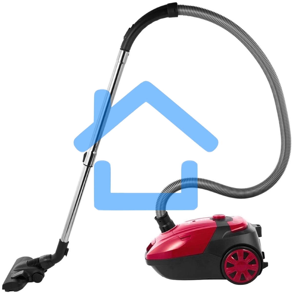 Пылесос Sharp ECKB19RR, красный/черный, 350/1900 Вт, уборка сухая, пылесборник мешок 2.3 л