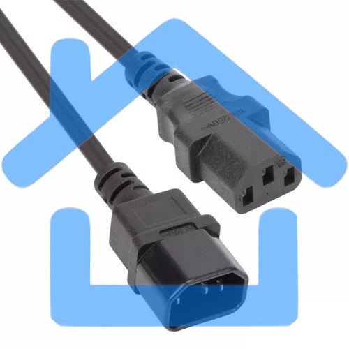 Кабель монитор - компьютер 220V (UPS -> устройство) VCOM 3G*0.5mm (CE001-CU)1.8м