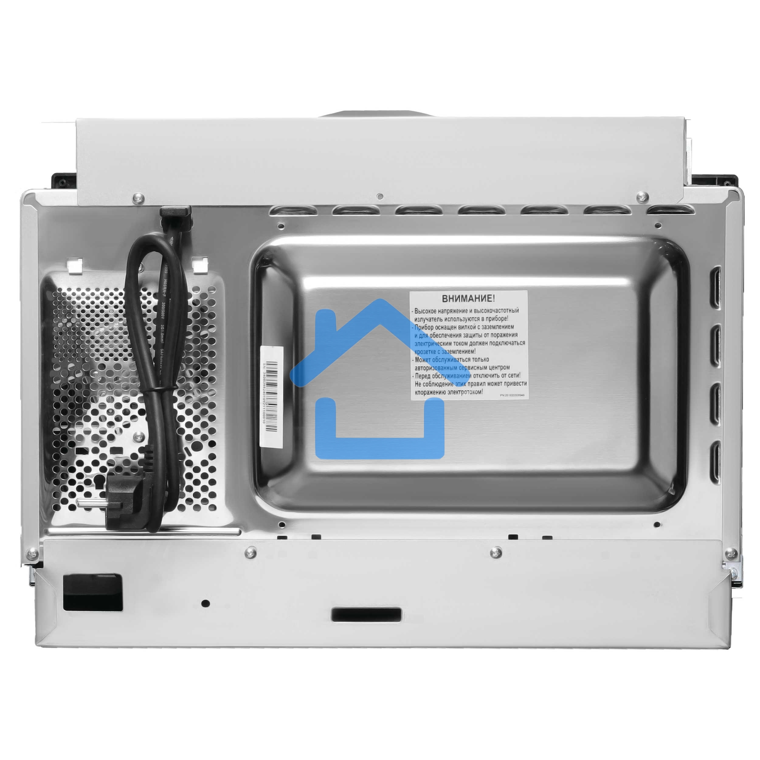 Микроволновая печь встраиваемая Korting KMI 825 TGB бежевый, 25 л, 900 Вт, переключатели - сенсор