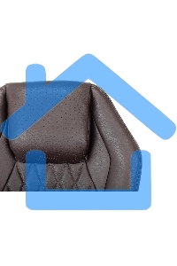 Кресло руководителя Бюрократ _AURA/BROWN коричневый, кожа, крестовина алюминий