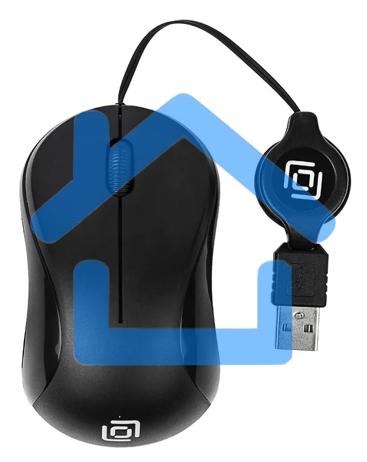Мышь проводная Oklick 115SR черный, 1000 dpi, USB, кнопки - 3