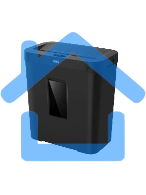 Уничтожитель бумаги (шредер) Deli ET022, черный, Р-4, 4х40, 8 Листов, 12л.