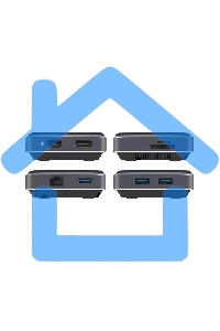 Распределитель Infobit iHub 901W 9 подключений через 1 кабель USB-С