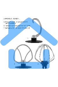 Миксер Galaxy Line GL 2236, черный, планетарный, 1600 Вт, 6 скоростей, импульсный режим