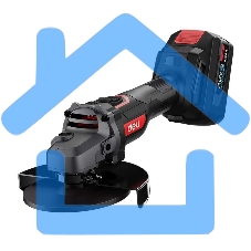 Углошлифовальная машина аккумуляторная Deli DE-JM20-2D4, (2АКБ*4А·ч + ЗУ, 20В, 125мм, М14, 3500/6000/10000об/мин, сумка)