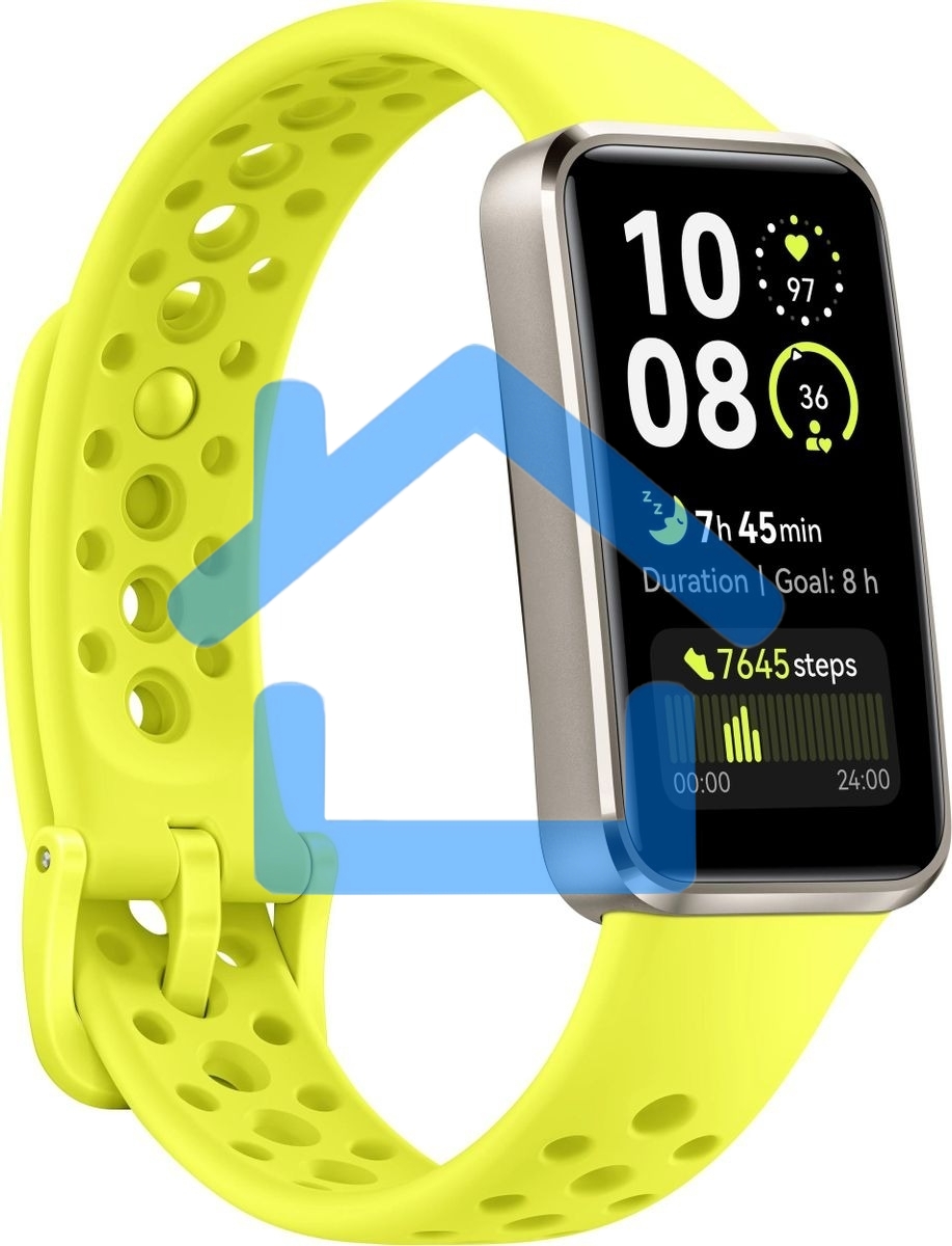 Фитнес-браслет Huawei Band 10 Aluminium NRA-B29 серебристый / зеленый