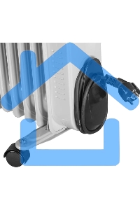 Обогреватель масляный Ресанта ОМПТ-12Н (12 секций) белый, 2500 Вт, 25 м2, термостат 67/3/5