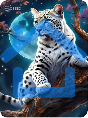 Коврик для мыши Cactus Snow Leopard 400x300x3мм (CS-MP-PRO16XL)