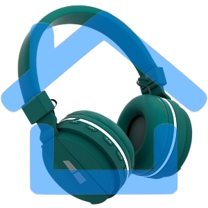 Наушники беспроводные накладные MORE CHOICE (4610196401046) HW15 Green