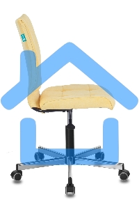 Кресло компьютерное Бюрократ CH-330M/VELV74 желтый Velvet 74, крестовина металл