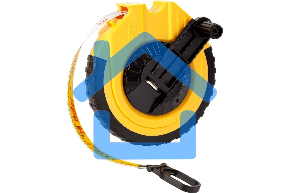 Мерная лента Deli DL9820ZY 20м x 14.5мм Ударопрочный корпус. Основной класс точности. Метрическое полотно из стекловолокна и ПВХ.