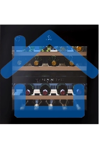 Винный шкаф LEX LWD6036BL dual zone PP 1-нокамерн. черный (CHAT500008)