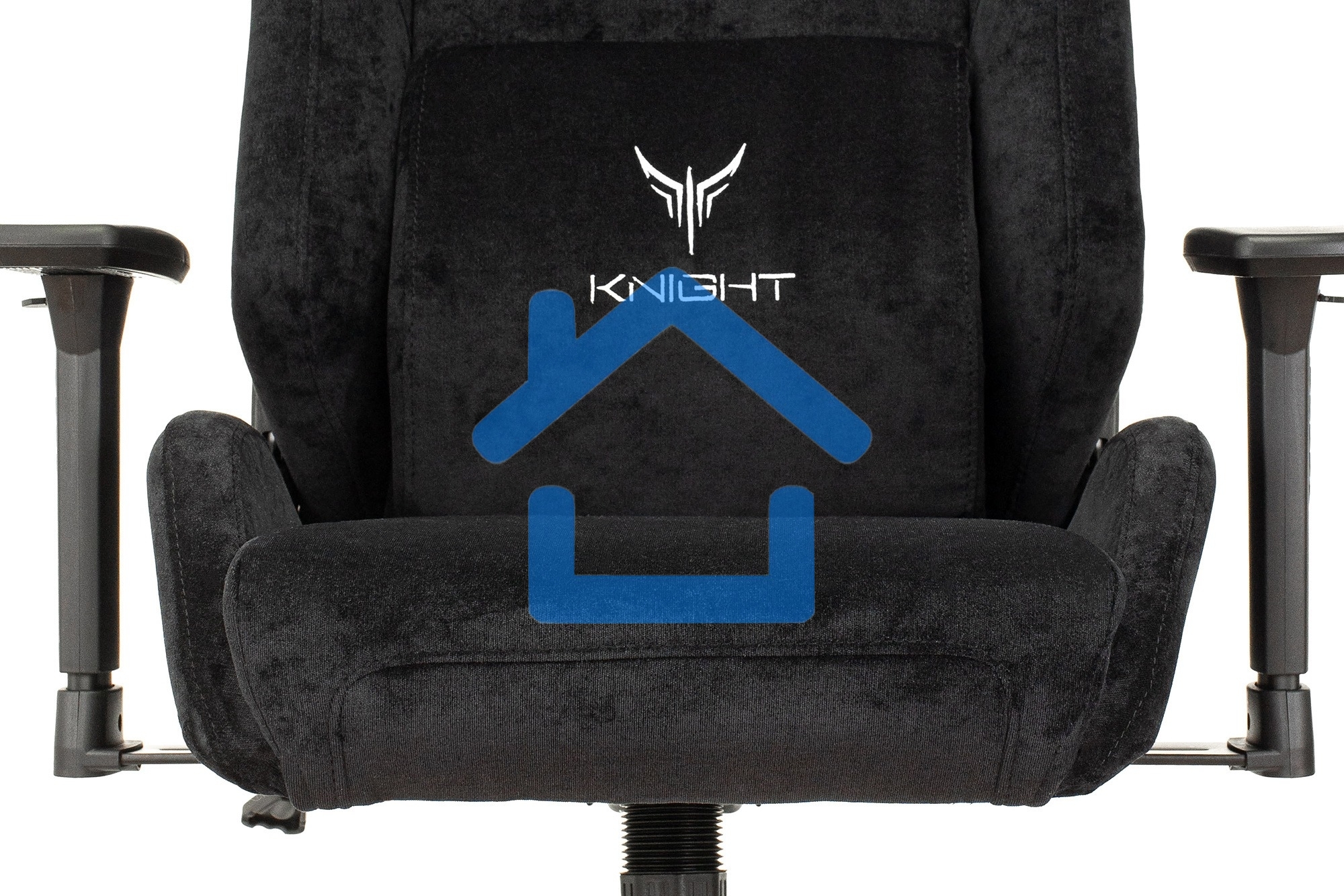 Кресло игровое Бюрократ Knight N1 Fabric черный Light-20, с подголов. крестовина металл