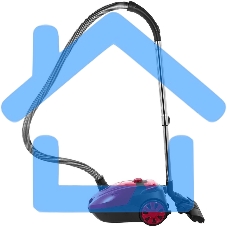 Пылесос Sharp ECKB19RR, красный/черный, 350/1900 Вт, уборка сухая, пылесборник мешок 2.3 л