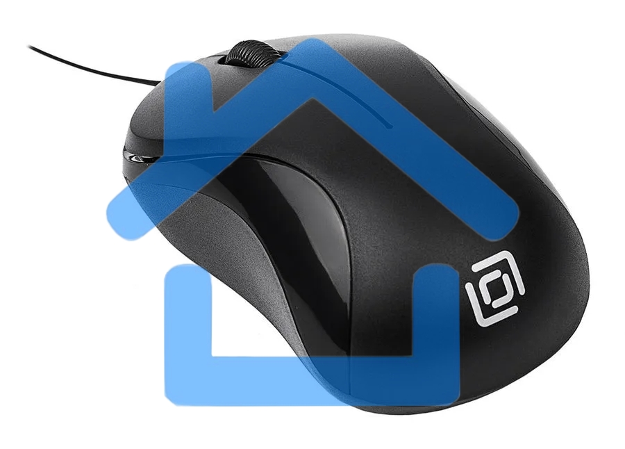 Мышь проводная Oklick 115SR черный, 1000 dpi, USB, кнопки - 3