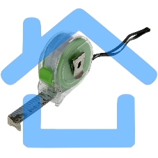 Рулетка Кварц, прозрачный корпус, амортизатор, 5 м х 25 мм Сибртех