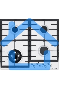 Газовая варочная панель Zigmund & Shtain G 20.6 W белый